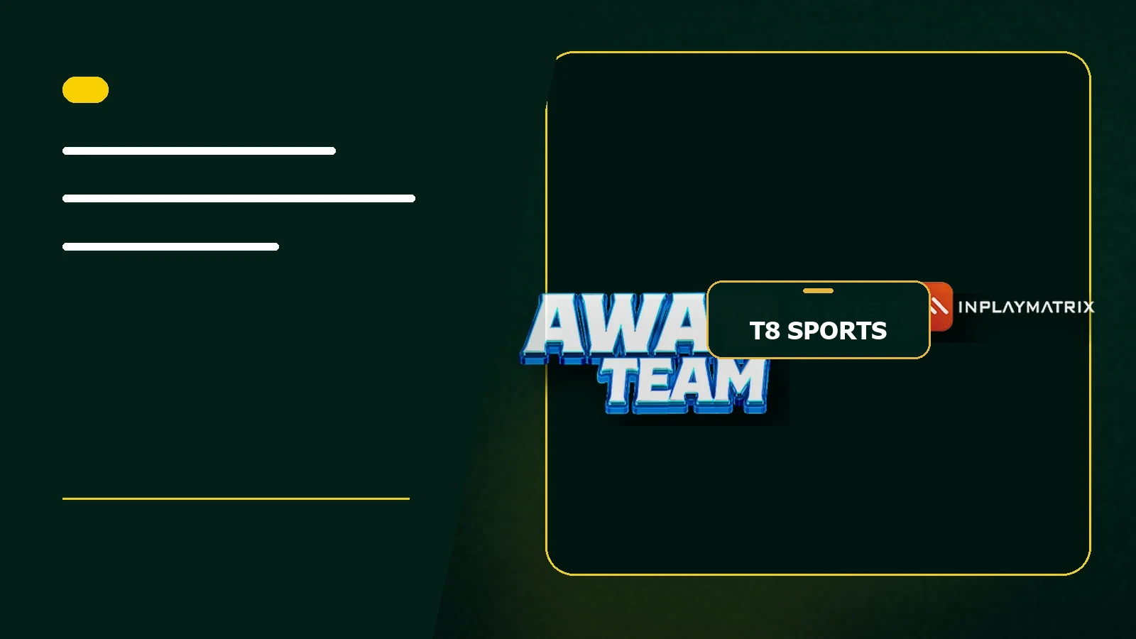 กีฬา T8 BET – แมตช์สด และ รายการแข่งขัน